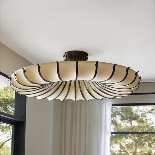 Современный потолочный светильник - CHAMBERS  - Arteriors Home - круглый / из стали / из бумаги