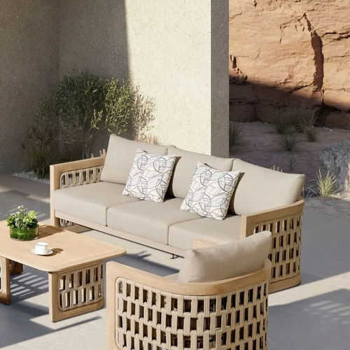 Современный диван - RIVA - Higold - для наружного применения / из Sunbrella® / с подлокотниками