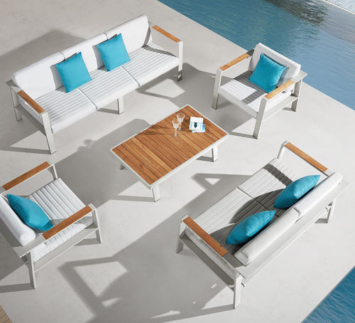 Современный диван - NOFI - Higold - для наружного применения / из Sunbrella® / с подлокотниками