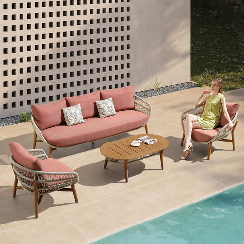 Современный диван - VASCA - Higold - для наружного применения / из Sunbrella® / с подлокотниками