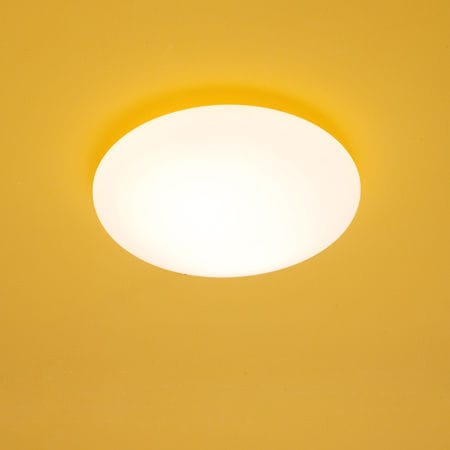 Современный потолочный светильник - MOON 3 PL - Luxcambra - круглый / из никеля / флюоресцентный