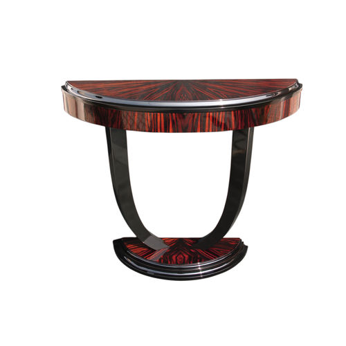 Стол-консоль ар-деко - KS001 - Cygal Art Deco GmbH & Co. KG - из блестящей полированной древесины / из макассарского эбена / с основанием из полированной древесины