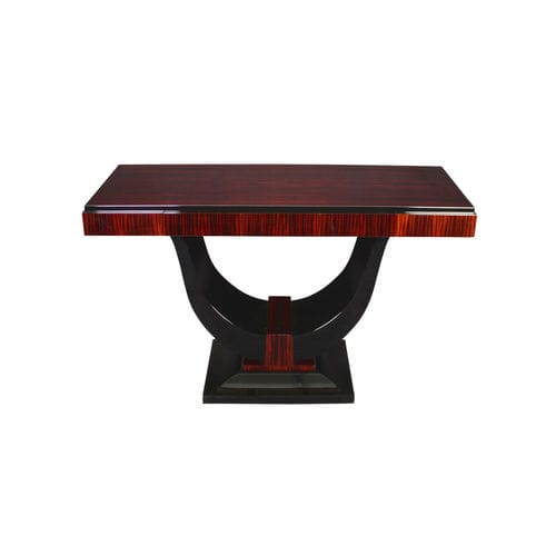 Стол-консоль ар-деко - KS036 - Cygal Art Deco GmbH & Co. KG - из блестящей полированной древесины / из макассарского эбена / прямоугольный