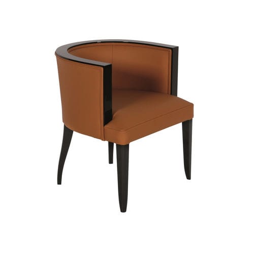 Кресло ар-деко - ST030 - Cygal Art Deco GmbH & Co. KG - из ткани / из кожи / из орехового дерева