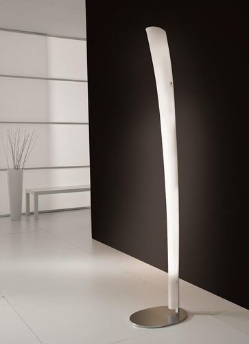 Напольная лампа - CALLA - selène illuminazione - из матовой нержавеющей стали / из стекла / современная