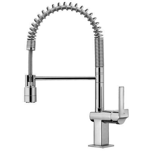 Настольный однорычажный смеситель - CUADRO: TPCU-SHOWER - Intra Teka - из нержавеющей стали / для кухни / 1 отверстие