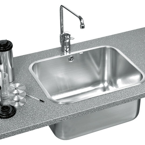 Встраиваемая раковина - SK7030INSET - Intra Teka - из нержавеющей стали / прямоугольная / современная