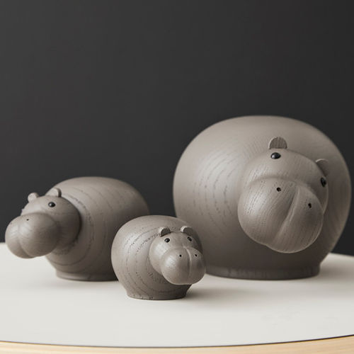 Скульптура из дуба - HIBO HIPPOPOTAMUS - WOUD