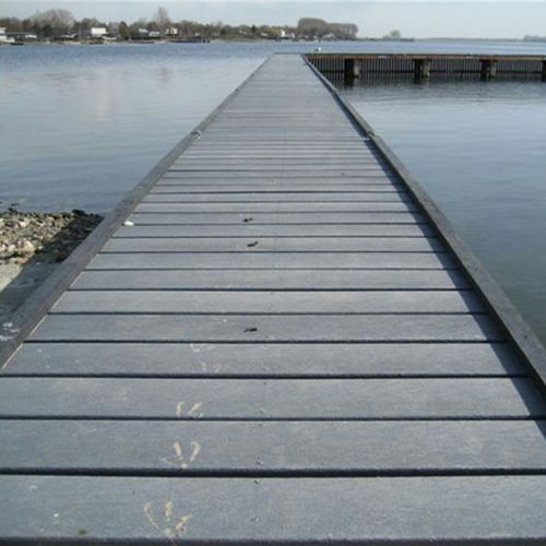 Понтон из переработанного пластика - Marine decking - Lankhorst - фиксированный