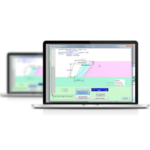 Программное обеспечение для геотехнических расчетов - SECUSLOPE - NAUE - для бетонной конструкции