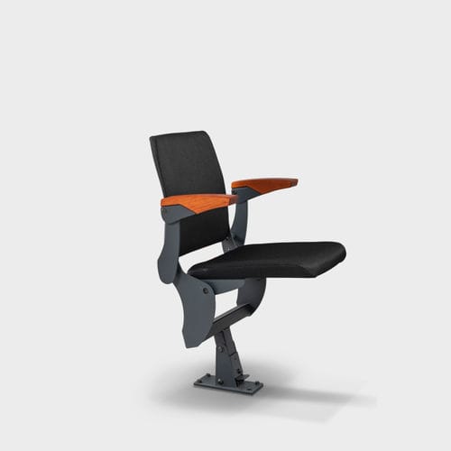 Современный стул для аудитории - Polar Comfort - Jezet Seating - для интерьера / из огнестойкой ткани / с основанием из окрашенного металла