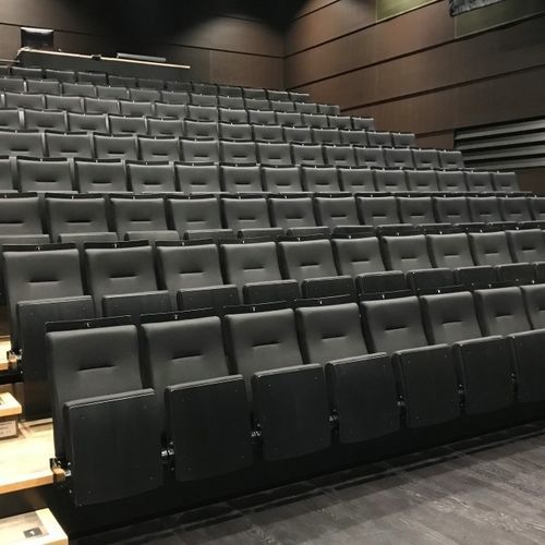 Современный стул для аудитории - Monza - Jezet Seating - для интерьера / из огнестойкой ткани / складной