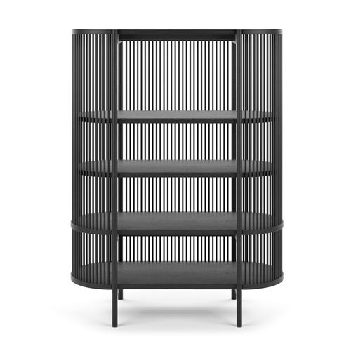Современный шкаф-витрина - BASTONE - Poiat | Furniture - отдельностоящий / из дуба / из цельной древесины