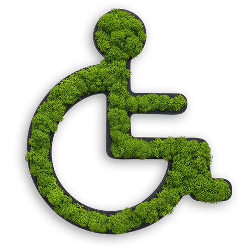Живая изгородь мох - WHEELCHAIR - FlowerArt GmbH - натуральная / для интерьера / пиктограмма