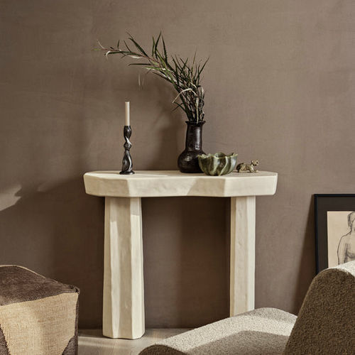 Современный стол-консоль - Staffa  - Ferm Living - из бетона / с основанием из бетона / для бытового использования