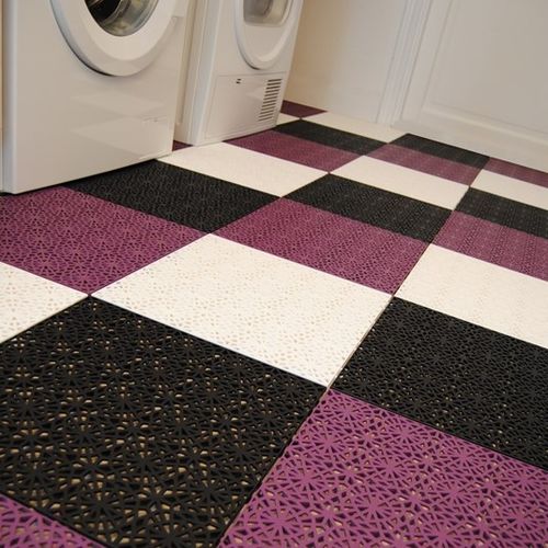 Плитка из полипропилена - BERGO XL™ - Bergo flooring - гладкая / перфорированная / для интерьера