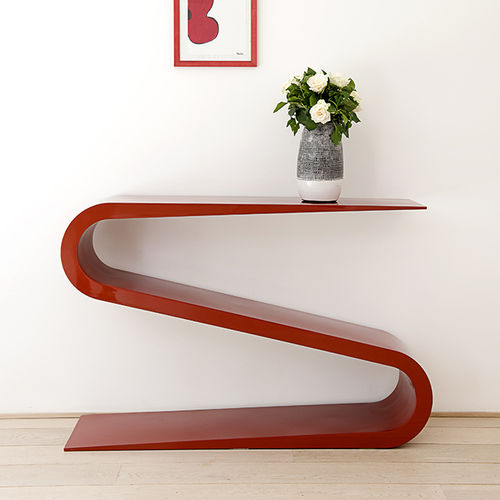 Современный стол-консоль - COBRA - R&J Luxe Furniture - из стали / с основанием из стали / прямоугольный