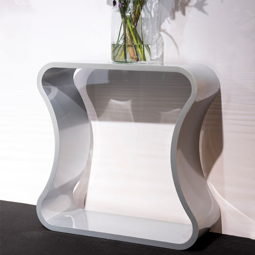Современный стол-консоль - ONDA - R&J Luxe Furniture - из стали / прямоугольный / для бытового использования