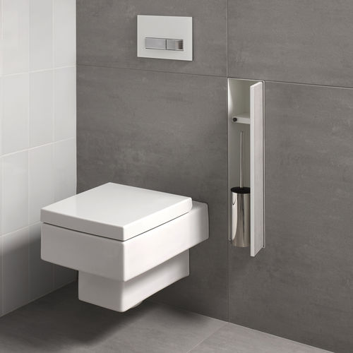 Подставка для ершика для туалета из нержавеющей стали - TCL-8-B - ESS Easy Drain - встраиваемая / для отеля / черная
