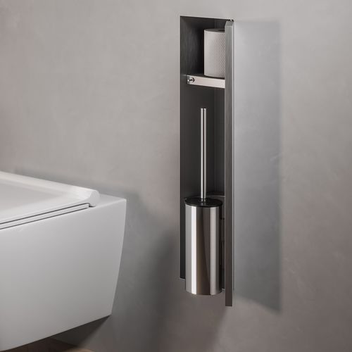 Подставка для ершика для туалета из нержавеющей стали - TCL-6 - ESS Easy Drain - встраиваемая / для отеля