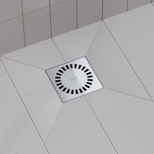 Трап для душа из матовой нержавеющей стали - AQUAB-15X15 - ESS Easy Drain