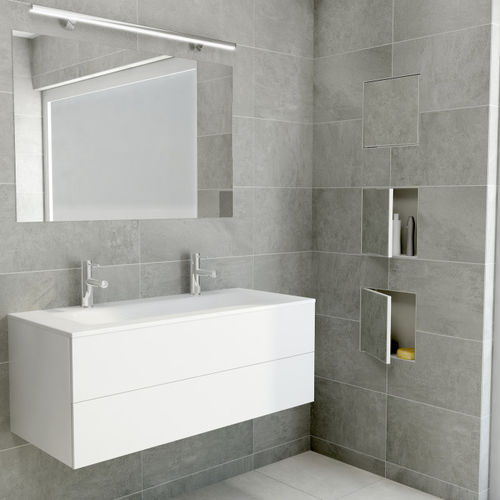 Ниша в стене из нержавеющей стали - BOXT-C-15X15X14 - ESS Easy Drain - квадратная / для ванной комнаты