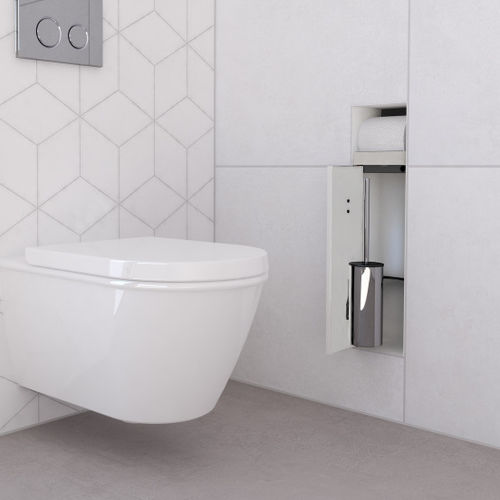 Подставка для ершика для туалета из нержавеющей стали - TCL-9-W - ESS Easy Drain - встраиваемая / для отеля