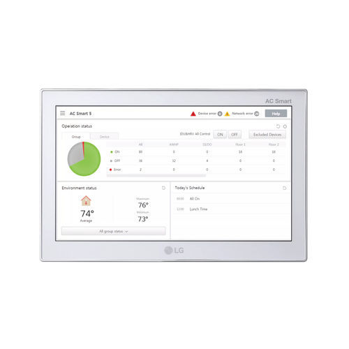 Сенсорный экран для систем домашней автоматизации - AC SMART - LG HVAC - для вентиляционной системы / настенный / умный