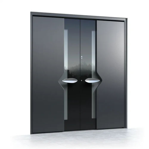 Входная дверь - Ultimum Multilevel 530 GLASS - Pirnar - из алюминия / из закаленного стекла / створчатая