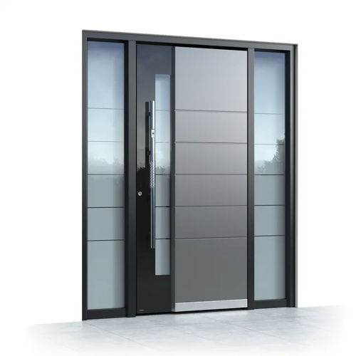 Входная дверь - Ultimum Multilevel 506 GLASS - Pirnar - из алюминия / из закаленного стекла / створчатая
