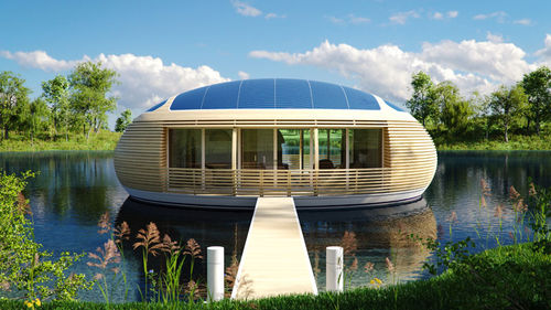 Сборный дом - WATERNEST 100 - EcoFloLife Ltd. - плавучий / экологический / современный
