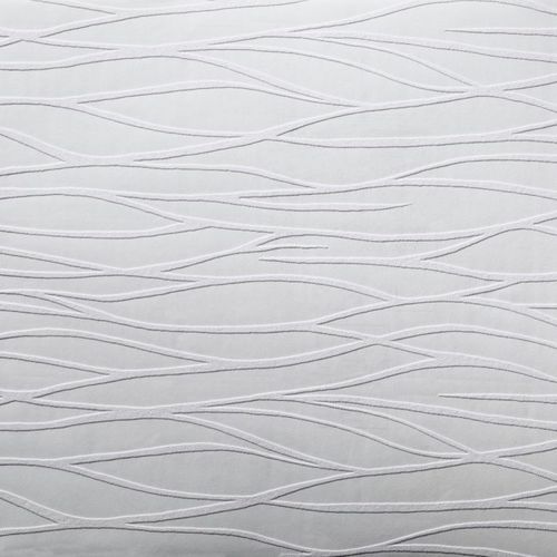 Современный обои - Organic  - York wallcoverings - рисунок с волнами / имитация ткани / белый