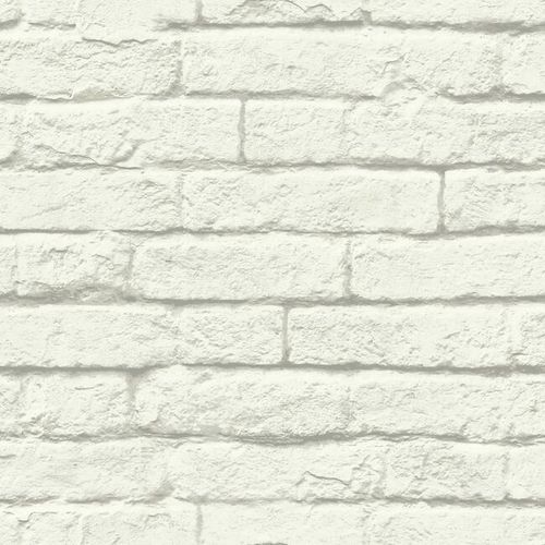 Современный обои - Brick-And-Mortar - York wallcoverings - из натурального волокна / с рисунком / имитация кирпича