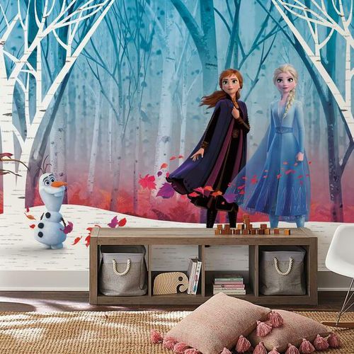 Современный обои - Disney Frozen 2 Woodland Tree - York wallcoverings - виниловый / с детскими рисунками / имитация обоев