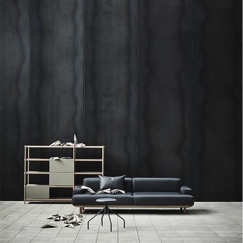 Диван скандинавский дизайн - REASON - Bruunmunch Furniture ApS - из ткани / с подушками / синий