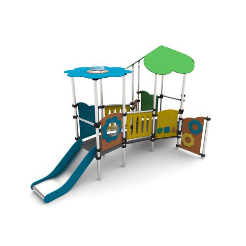 Игровая конструкция для игровой площадки - MFI-03 - Free Kids s.c. - из стали / из ПЭНД / с навесом