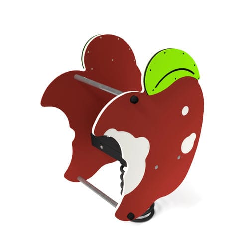 Качалка на пружине из гальванизированной стали - APPLE  - Free Kids s.c. - из ПЭНД / природа / одноместная