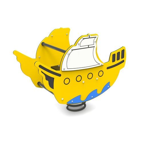 Качалка на пружине из ПЭНД - SHIP   - Free Kids s.c. - из фанеры / транспорт / одноместная