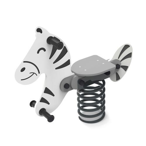 Качалка на пружине из фанеры - ZEBRA   - Free Kids s.c. - животные / одноместная