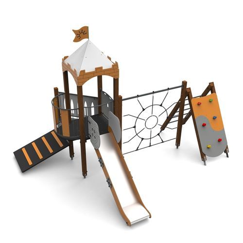 Игровая конструкция для игровой площадки - CASTLE 5   - Free Kids s.c. - для яслей / для общественных учреждений / для коллективной организации