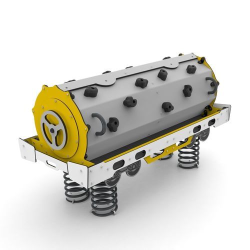 Качалка на пружине из металла - TANK WAGON  - Free Kids s.c. - транспорт / несколько мест