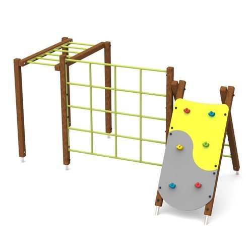 Приспособление для лазания для игровой площадки - HOP! WOOD 1  - Free Kids s.c. - для оздоровительной пробежки / модульное / из дерева