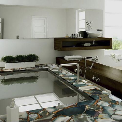 Рабочая поверхность из мрамора - ANGEL JASPER - WALL GRANITE SERVICE SRL - для кухни