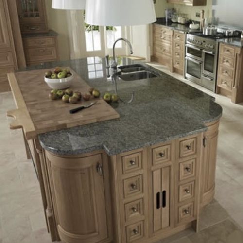 Рабочая поверхность из гранита - BLUE EYES - WALL GRANITE SERVICE SRL - для кухни / серая / синяя