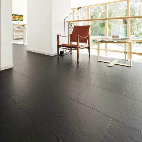 Плитка из натурального камня - ARDESIA NERA - WALL GRANITE SERVICE SRL - полированная / гладкая / для интерьера