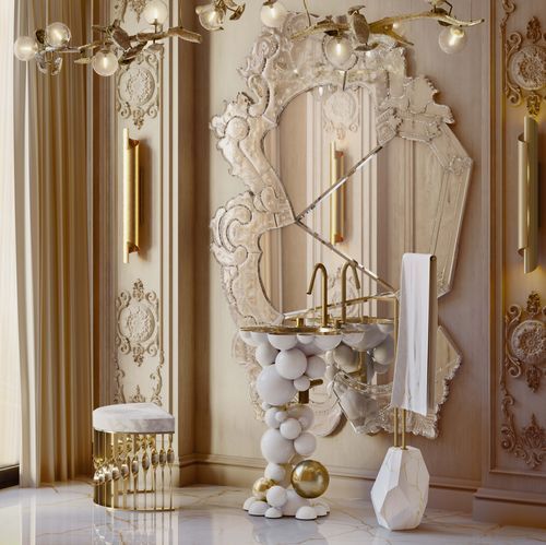Раковина на ножке - NEWTON  - Maison Valentina - из латуни / из литого алюминия / скульптурная
