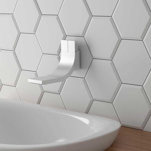 Плитка из керамики - MINI HEXA BEVEL - WOW Design EU - рельефная / для интерьера / настенная