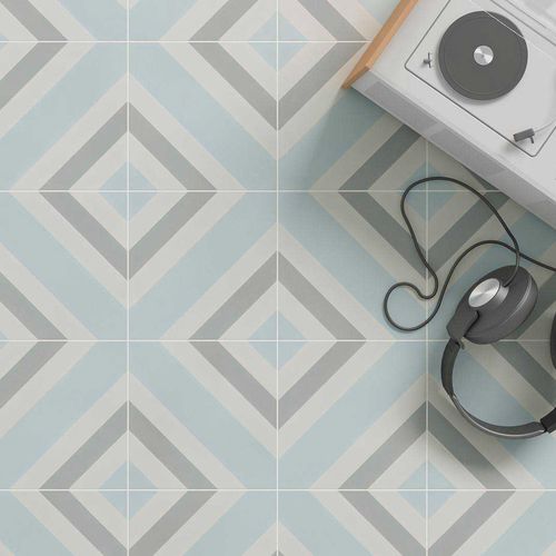 Плитка из керамогранита - Cement Pattern Decor - WOW Design EU - матовая / для интерьера / для наружного применения