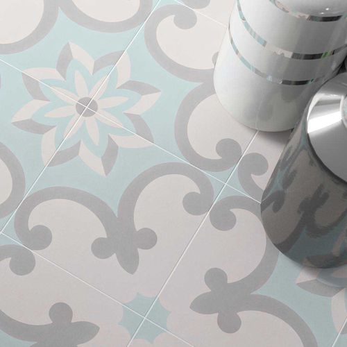 Плитка из керамогранита - Cement Tradition Decor 2 - WOW Design EU - матовая / для интерьера / для наружного применения
