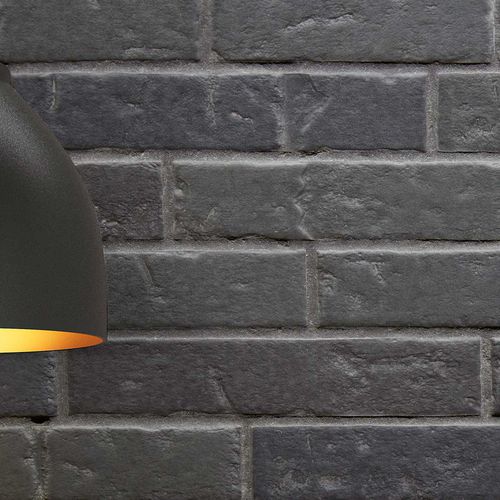 Плитка из фарфора - Briques Graphite - WOW Design EU - для интерьера / настенная / имитация кирпича